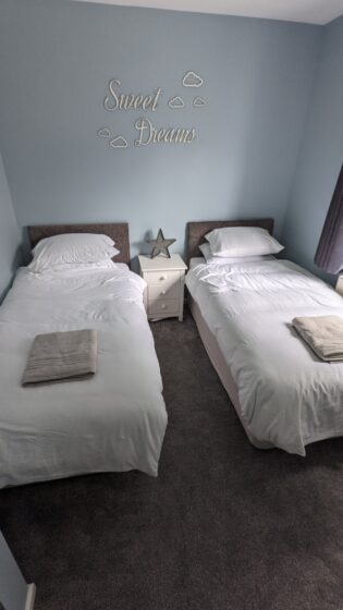 Blue room in Dream Land Cottage AirBnB Margate