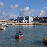 View of the Turner gallery Margate from Margate harbour arm